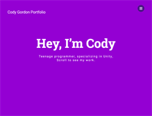 Tablet Screenshot of codygordon.com